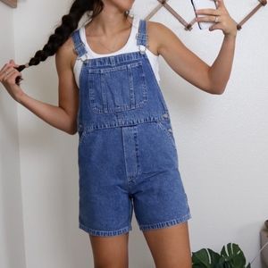 90s Vintage Gap Highwaist Overall Shorts/Shortalls